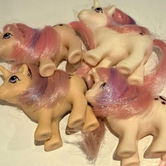 Lot of 4 baby moondancers G! generation 1 my little pony toys mlp - Picture 1 of 6